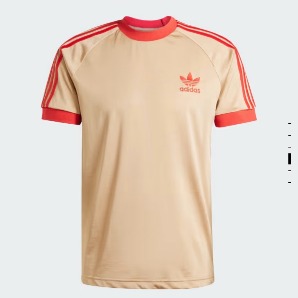 Rare adidas Originals David Beckham 3-Stripes T-Shirt Magic Beige Large